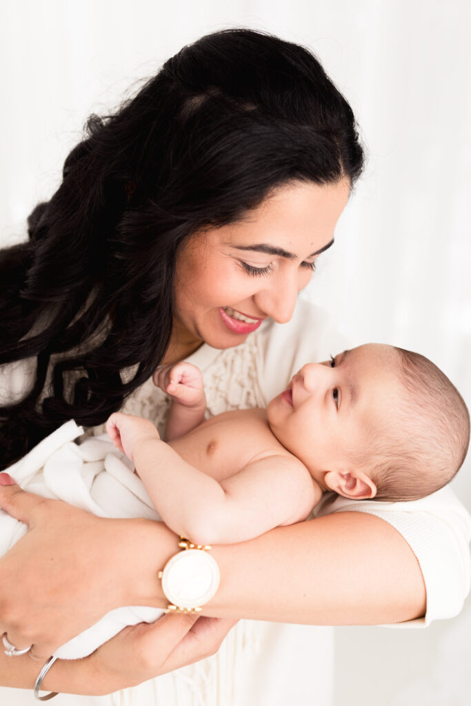newborn boy with smiling mother indian sacramento sweet jean photography (014)