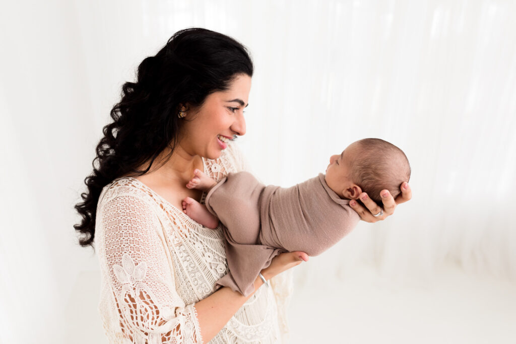 newborn boy with smiling mother indian sacramento sweet jean photography (019)