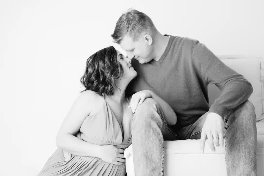 Sacramento maternity photography session in studio When to Book Your Maternity Photos