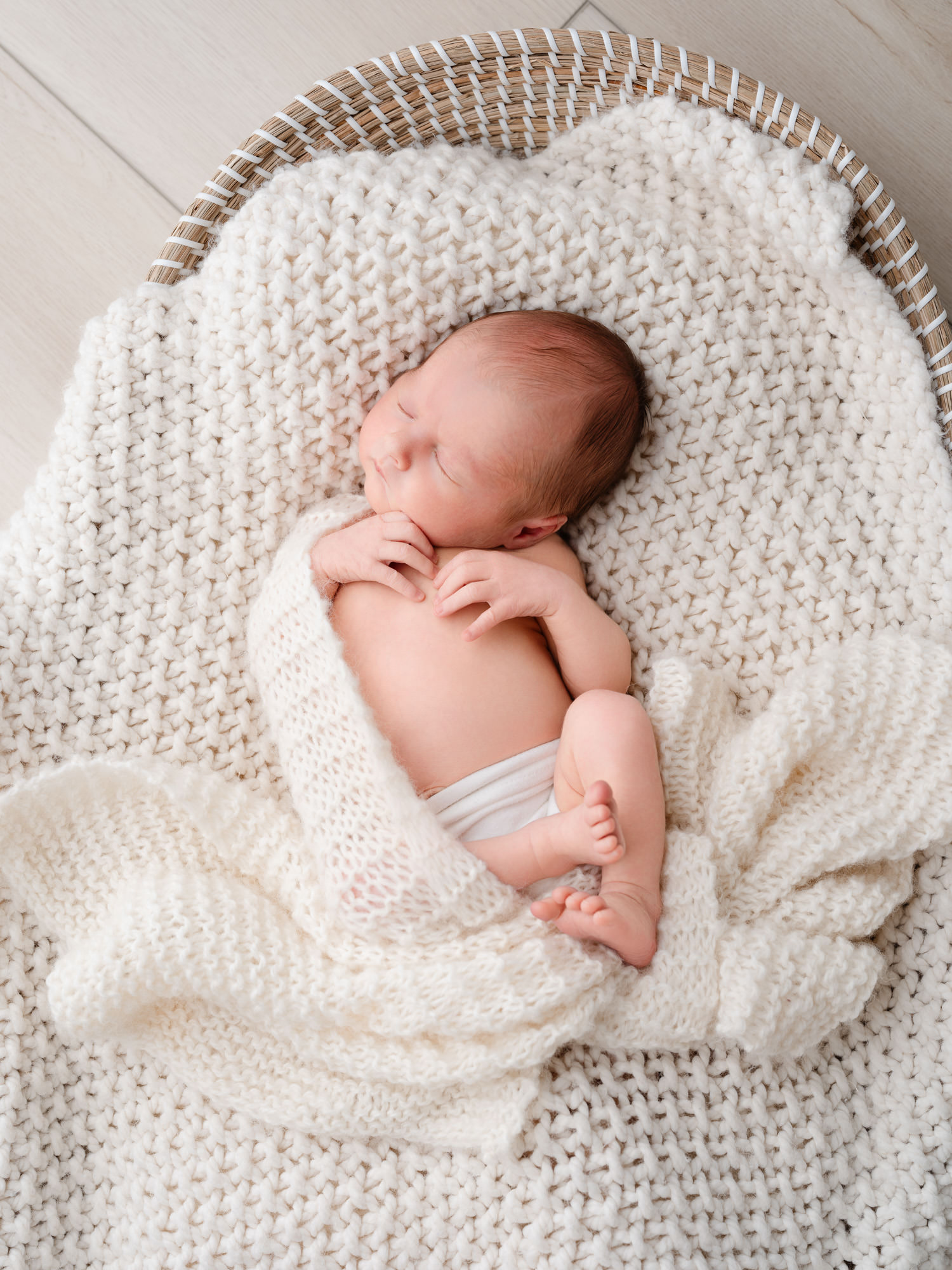 Natural Newborn Photography in Roseville at Sweet Jean Photography studio